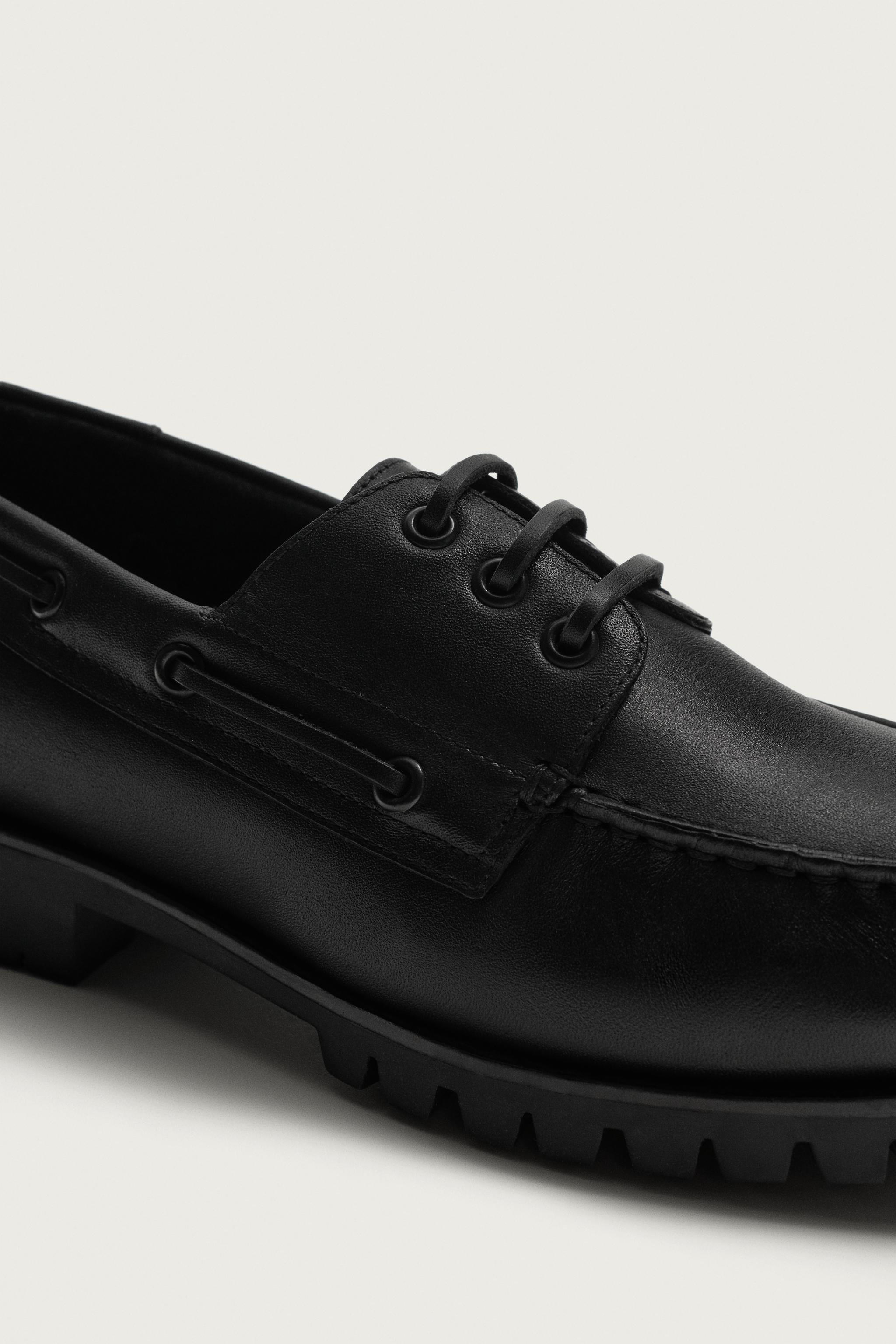 ZARA ザラ レザー デッキシューズ LIMITED EDITION LEATHER DECK SHOES