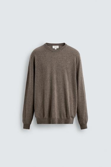100% CASHMERE SWEATER - Sand / Marl by Zara