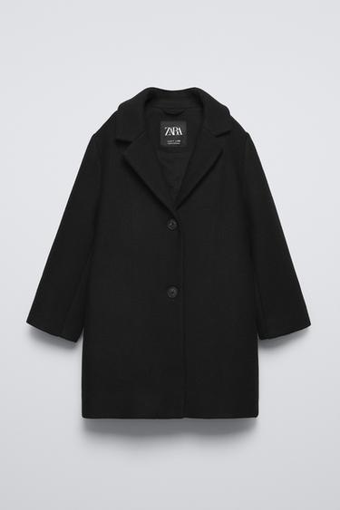 WOOL BLEND COAT - Black by Zara - Image 1