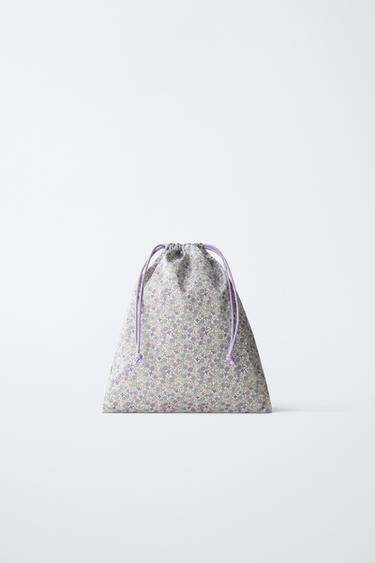 PACK OF FLORAL TRAVEL BAGS - Mauve Purple by Zara - Image 4