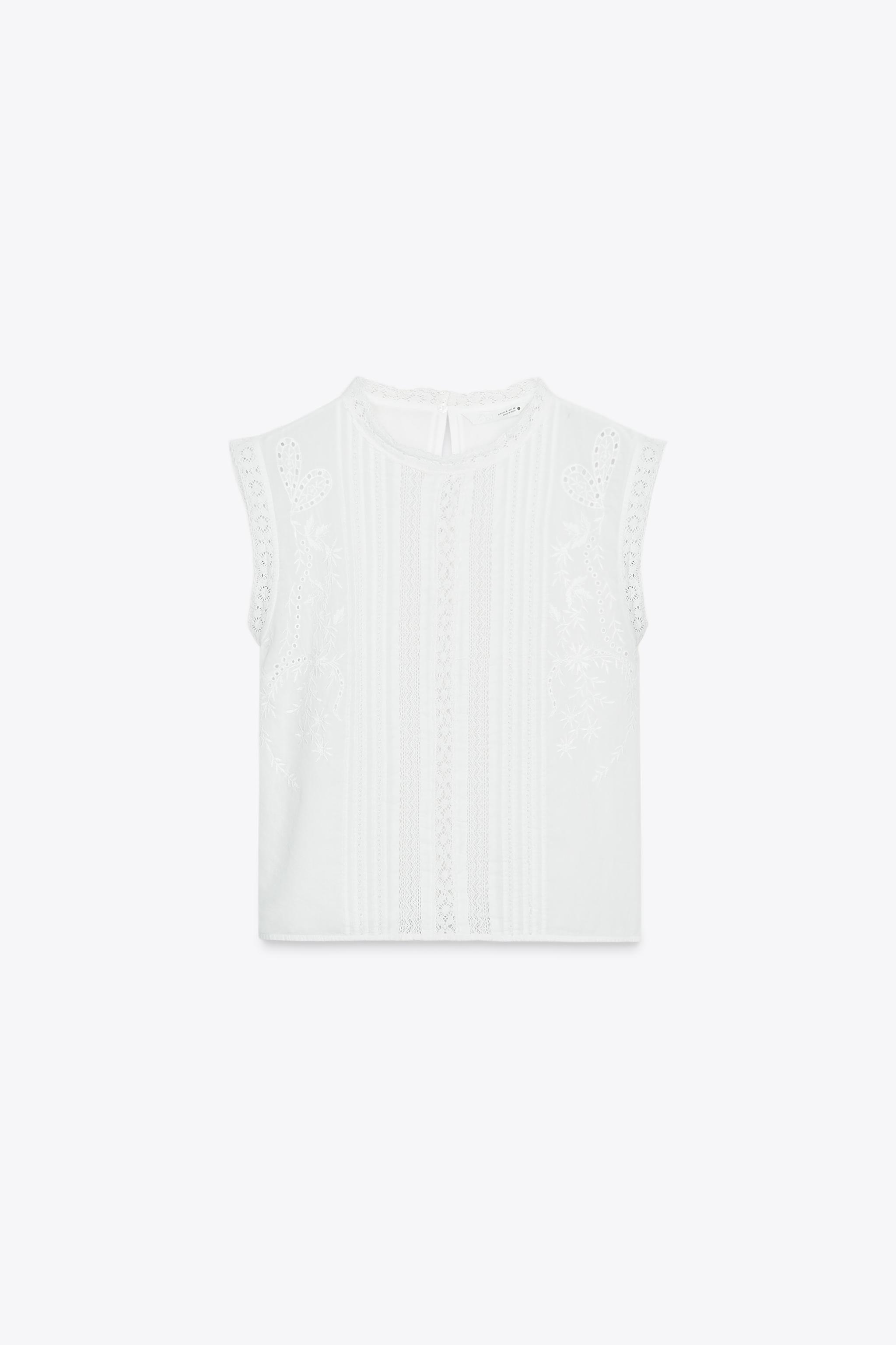 BLOUSE ENTRE-DEUX SANS MANCHES ZW COLLECTION