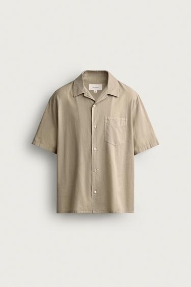 COTTON VOILE SHIRT — Taupe gray 1