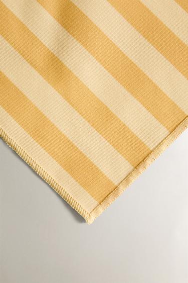 STRIPED RESIN-COATED PLACEMAT - Yellow by Zara - Image 2