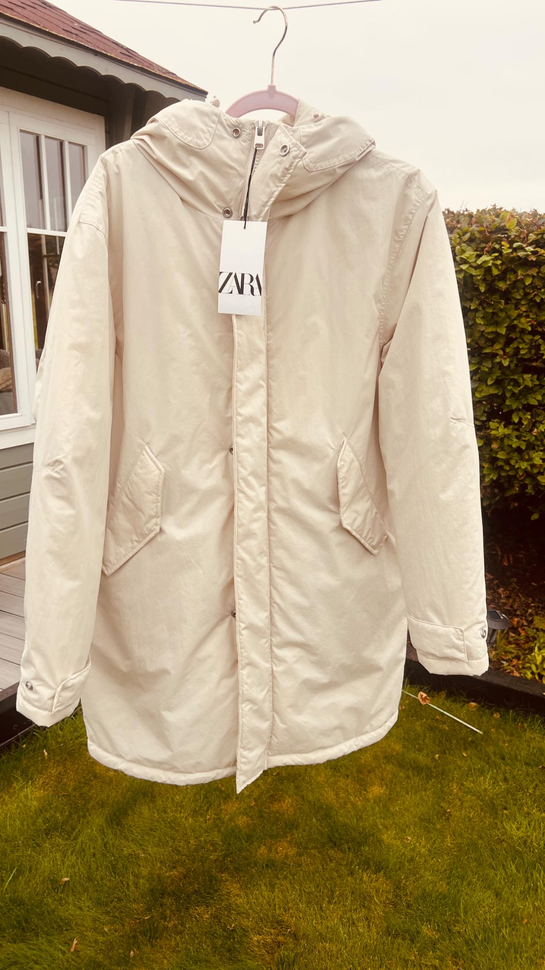 CREAM 3/4 LONG PUFFER COAT - Image 3