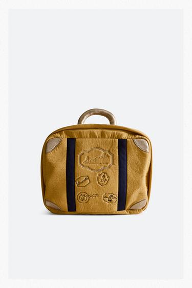 KIDS' LIMONCELLA X THE ANIMALS OBSERVATORY TOY CARRYING CASE WITH CLOTHES - Yellow by Zara