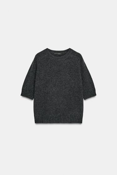 100% CASHMERE JUMPER - Anthracite Grey by Zara