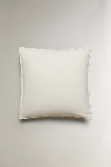 PILLOWCASE WITH TOPSTITCHING - Oyster-white by Zara - Image 2