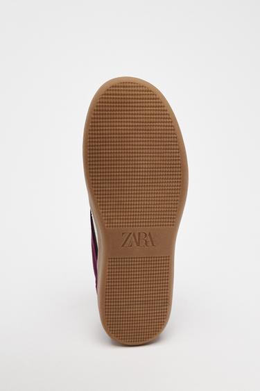TRAINERS - Burgundy Red by Zara - Image 4