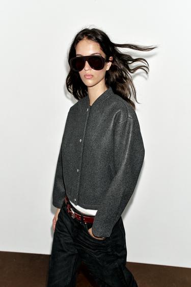 SOFT BOMBER JACKET — Gray 1