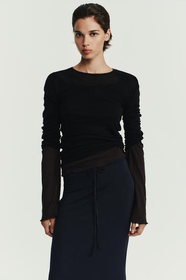 SOFT MODAL SKIRT - Dark anthracite by Zara - Image 1