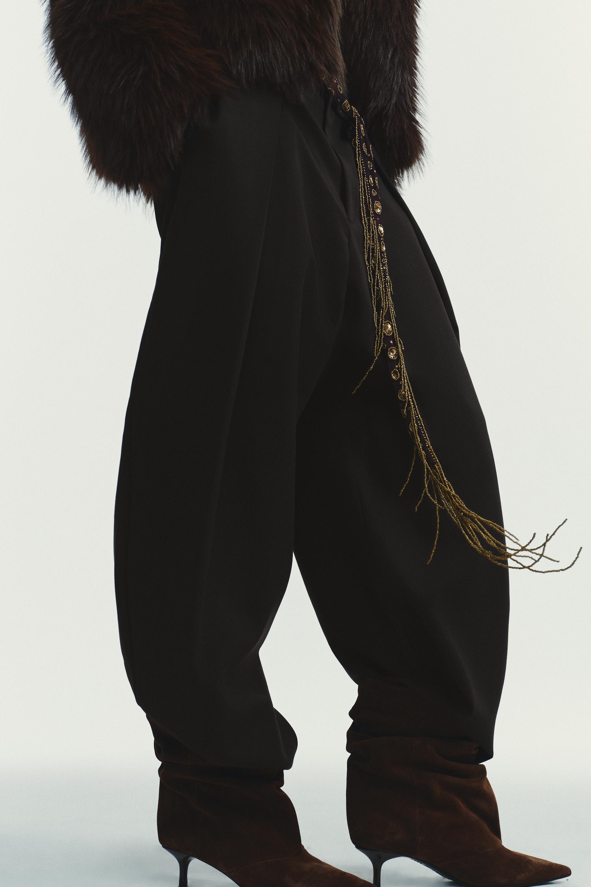 PANTALON BALLOON À PLIS