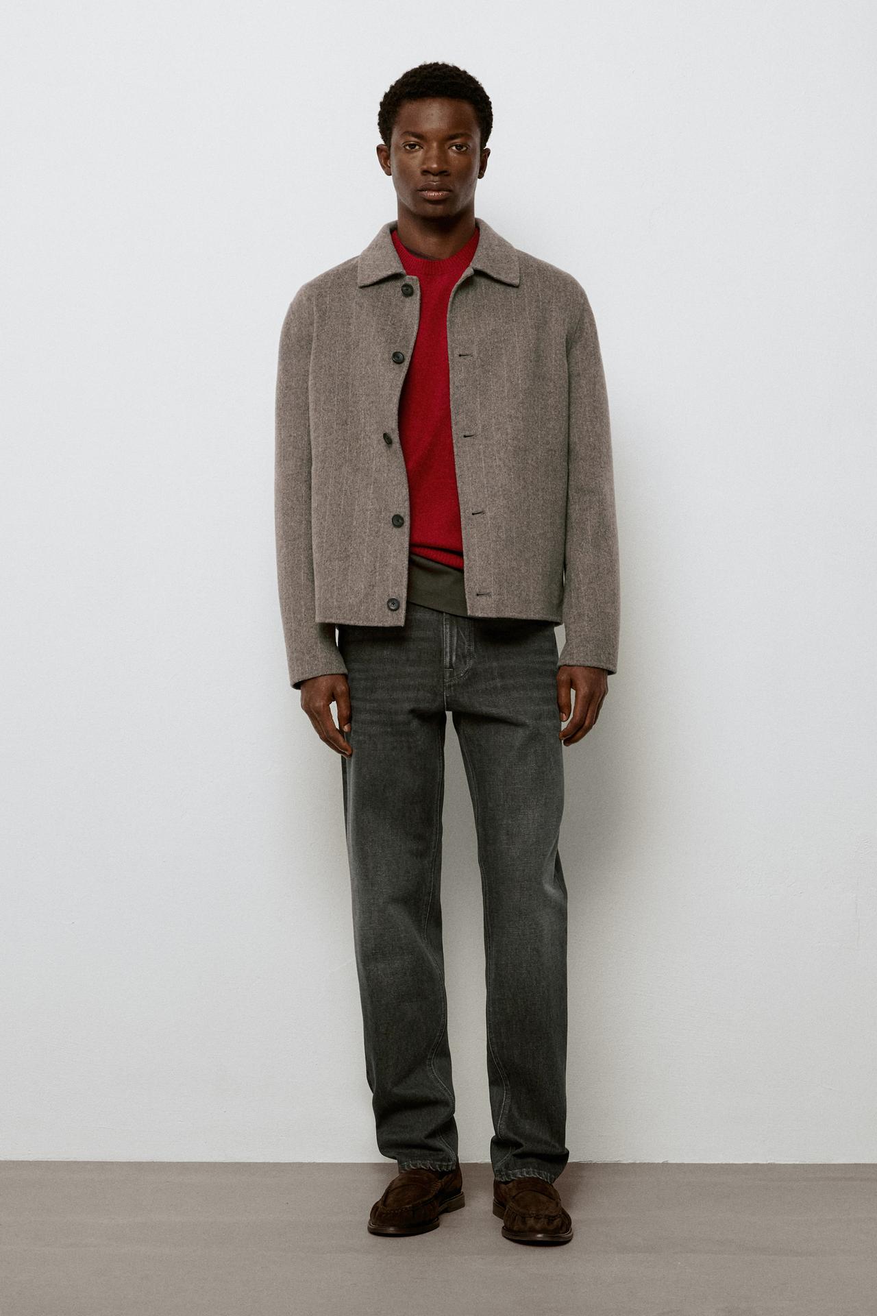 Tapered fit jeans — Gray