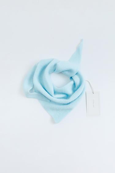 ZARA TIMELESS - 100% CASHMERE SCARF - Sky blue by Zara