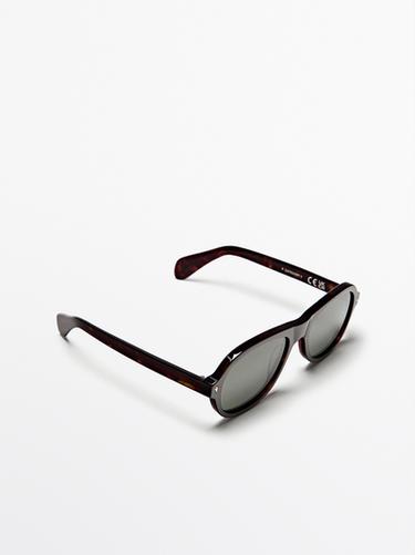 Aviator sunglasses — Dark brown 2