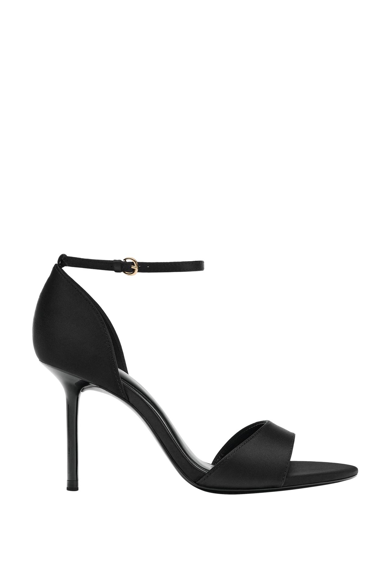 SATIN HEELED SANDALS