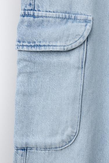 CARGO JEANS - Light blue by Zara - Image 3