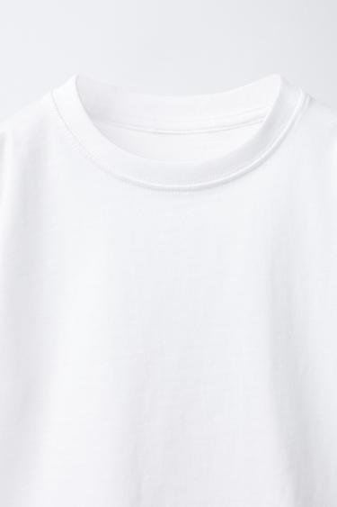 BASIC T-SHIRT - White by Zara - Image 2