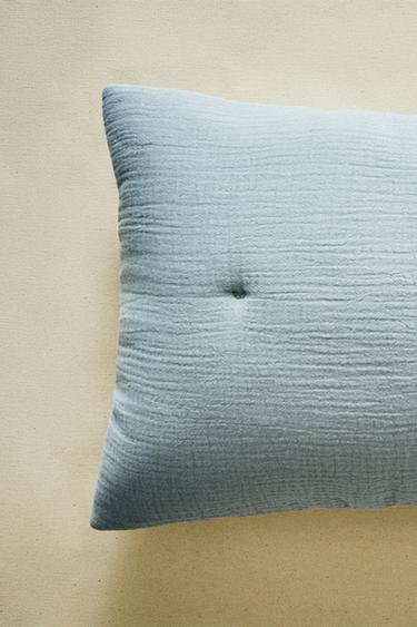 HOUSSE DE COUSSIN ENFANT GAZE UNIE - Vert de Zara - Image 4