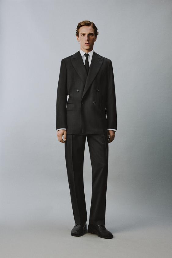 100% WOOL DOUBLE BREASTED SUIT BLAZER from Zara - $219