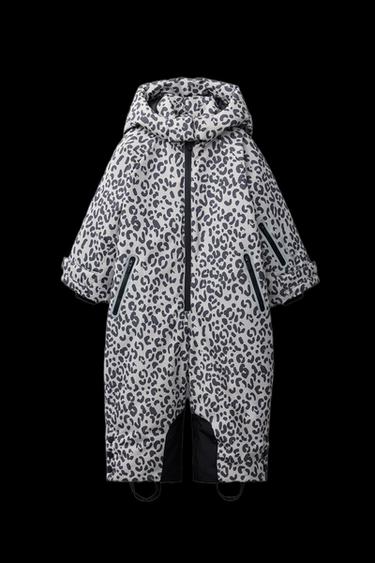 WATER-RESISTANT AND WINDPROOF ANIMAL PRINT JUMPSUIT - Light grey by Zara - Image 0