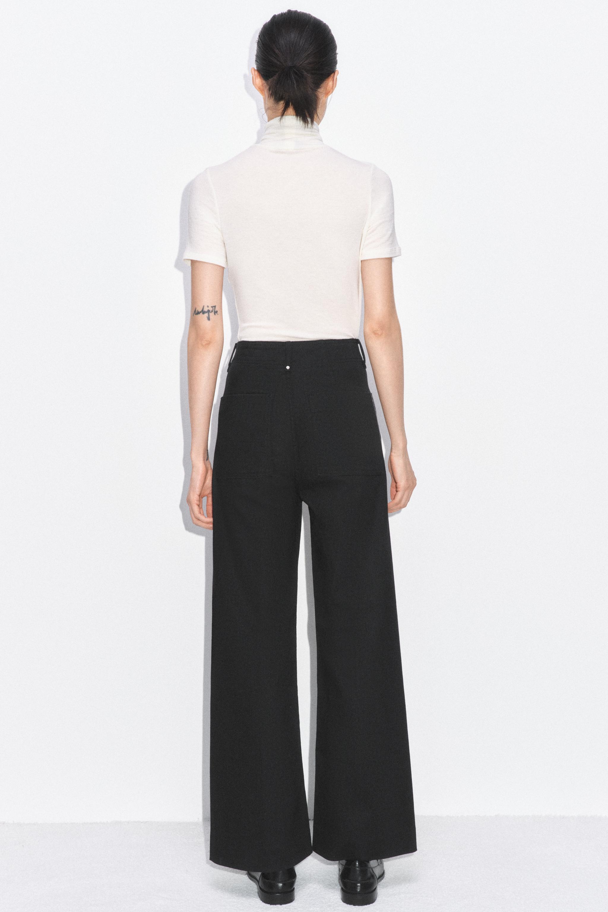 ZW COLLECTION HIGH WAIST WIDE LEG JEANS - Blue | ZARA United States