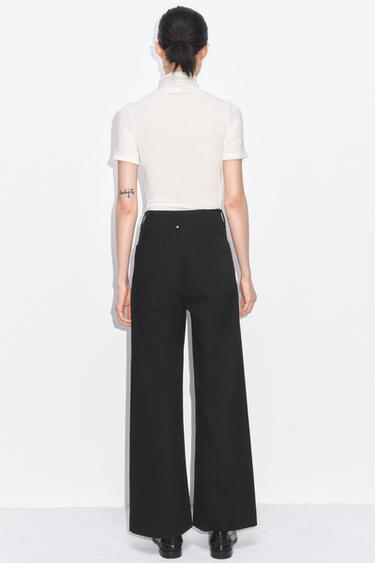 JEAN COUPE LARGE ET TAILLE HAUTE COLLECTION ZW - Noir de Zara - Image 2