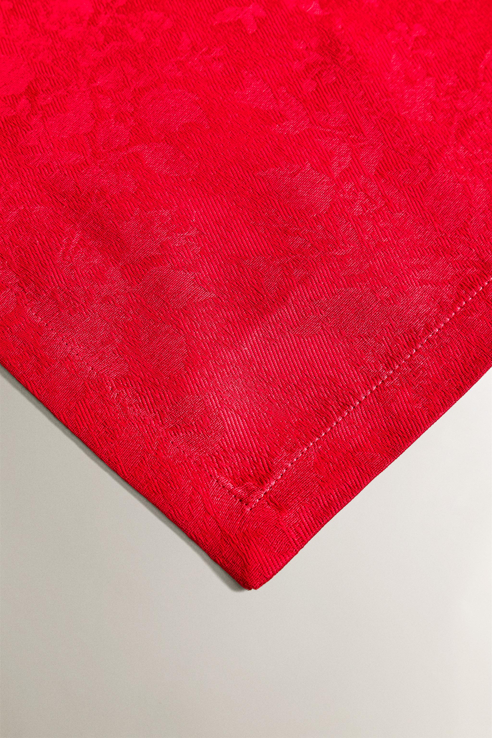 LOT DE SERVIETTES TABLE JACQUARD BRANCHES NOËL (LOT 2)