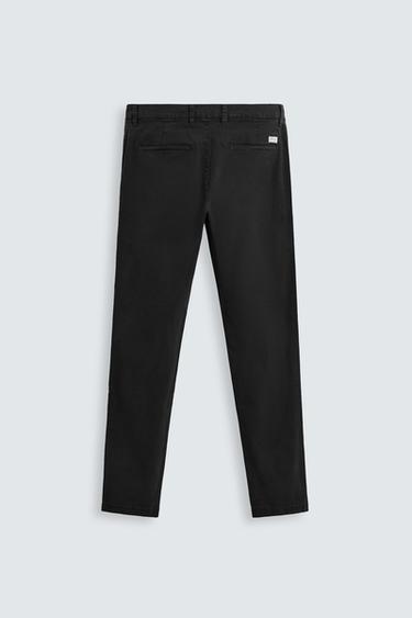 PANTALÓN CHINO SKINNY FIT - Negro de Zara