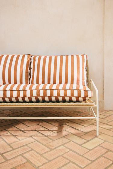 COUSSIN ASSISE BANQUETTE D’EXTÉRIEUR RAYURES - rayures de Zara - Image 5