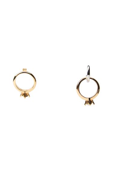RHINESTONE RING EARRINGS
