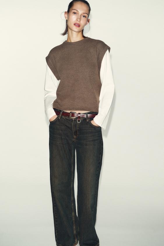 CONTRAST VEST T-SHIRT