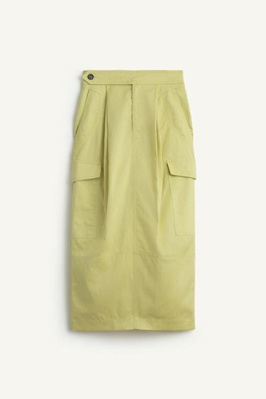 Zara CTTN SKRT 16 - Lime green