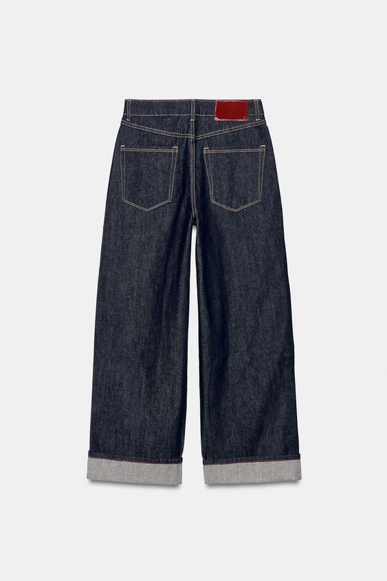 JEANS Z1975 COMBINADO TAILLE ALTO BAS VUELTA - Bleu de Zara - Image 3