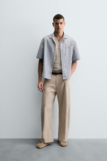 BALLOON FIT TROUSERS FILIPE JARDIM X ZARA - Light beige by Zara