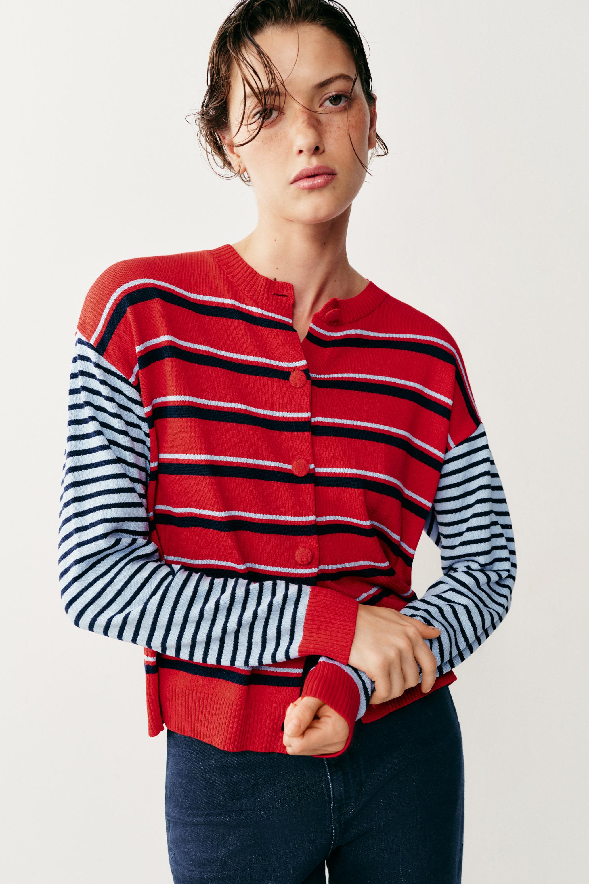 STRIPED CARDIGAN