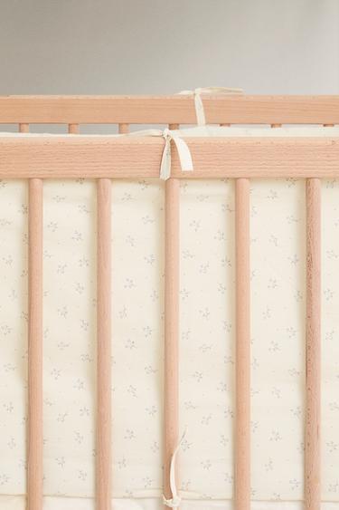 CHILDREN’S FLORAL COT BUMPER COVER - Butter by Zara - Image 4