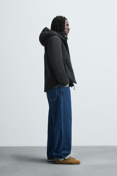 TECHNICAL FLEECE MIX JACKET - Black by Zara - Image 3
