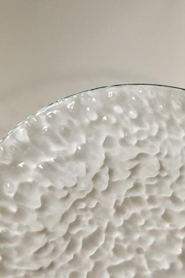 TEXTURED ACRYLIC DINNER PLATE - Green / Blue by Zara - Image 4