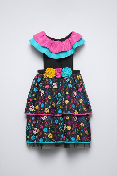 SKULLS AND FLOWERS COSTUME - Black by Zara