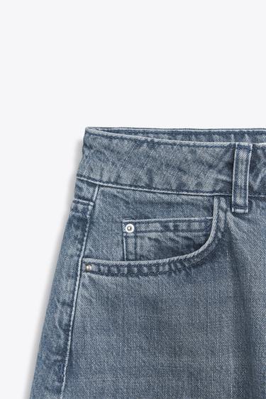 JEAN BAGGY TAILLE NORMALE - Indigo de Zara - Image 5