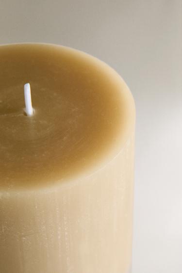 BOUGIE DÉCORATIVE CYLINDRIQUE - Crème de Zara - Image 3