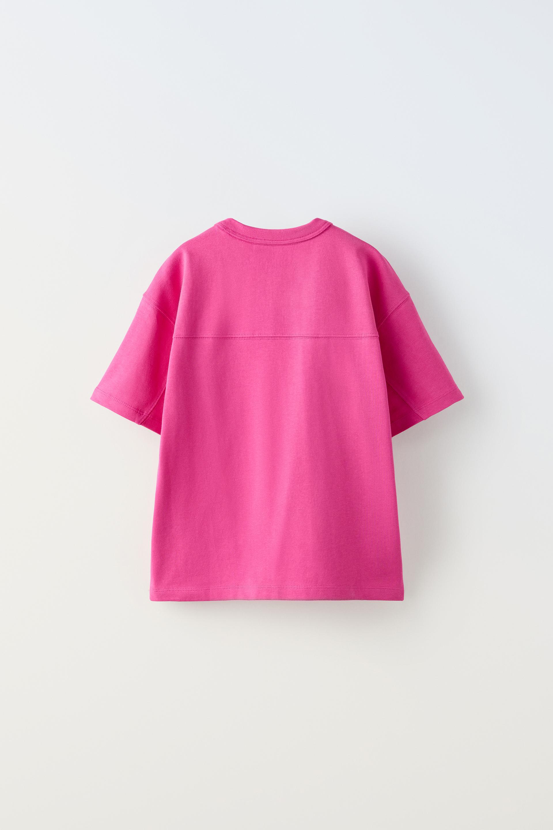 T shirt fuchsia pink sale