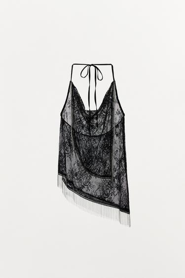 BONCUKLU HALTER TOP