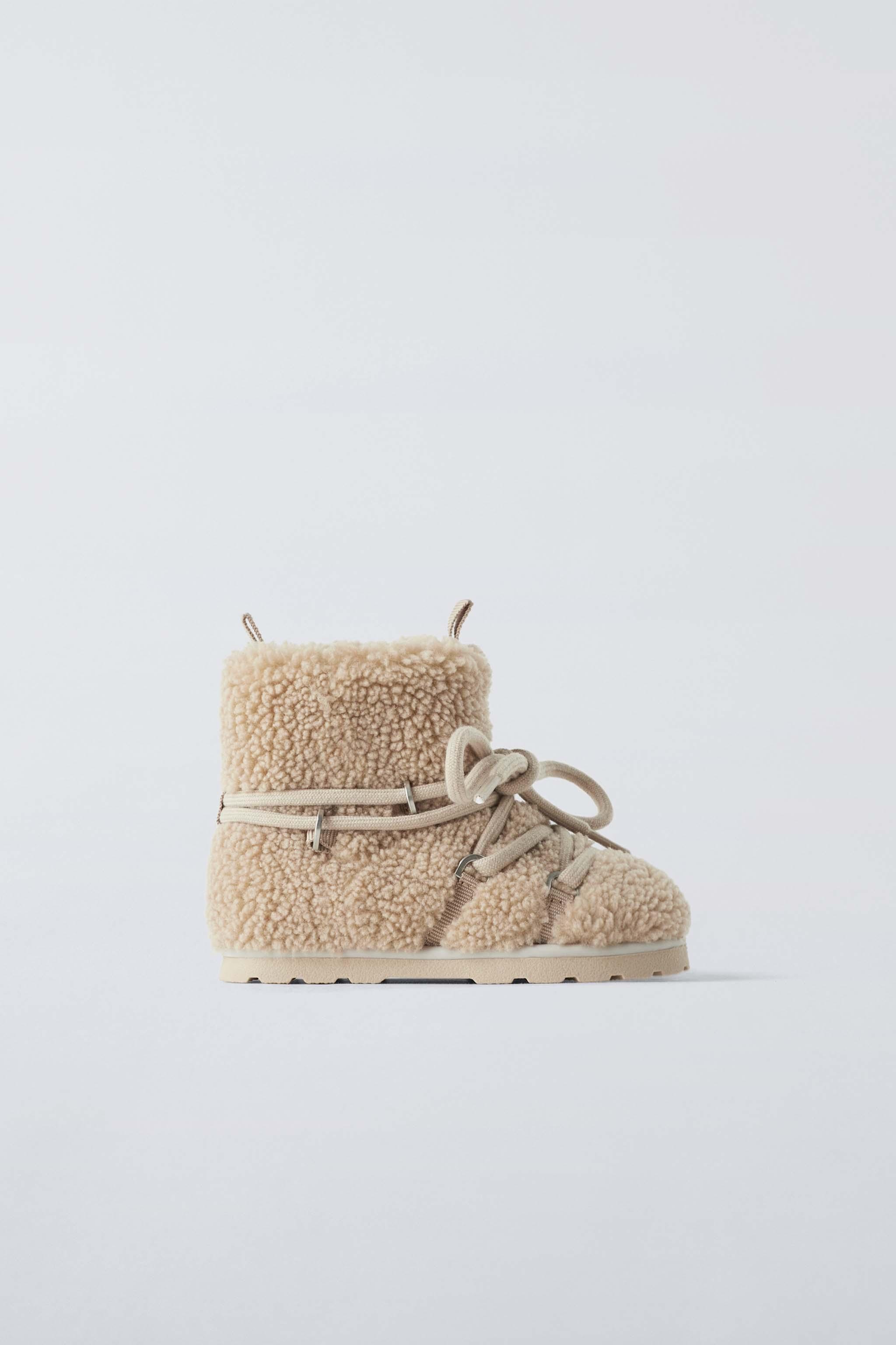 Juno faux fashion shearling trim boot