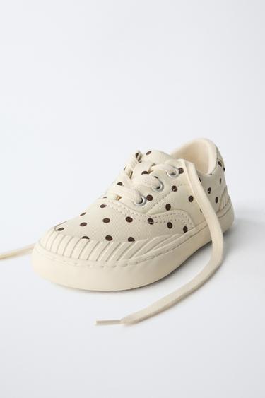 POLKA DOT PLIMSOLLS - Ecru White by Zara - Image 2