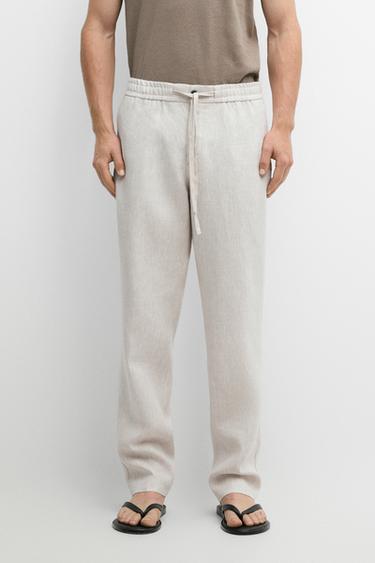 Zara Linen jogger fit trousers - 754