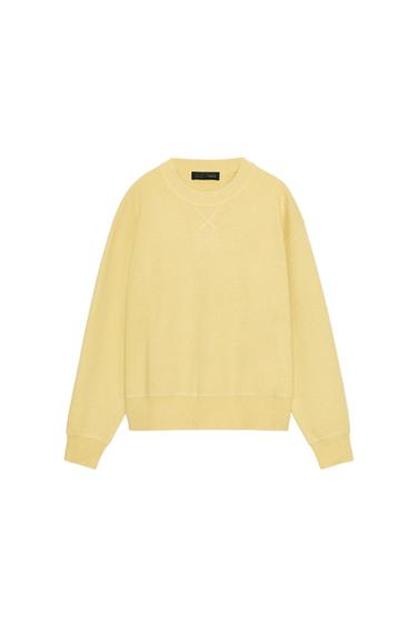 PLAIN KNIT JUMPER - Mid-yellow by Zara