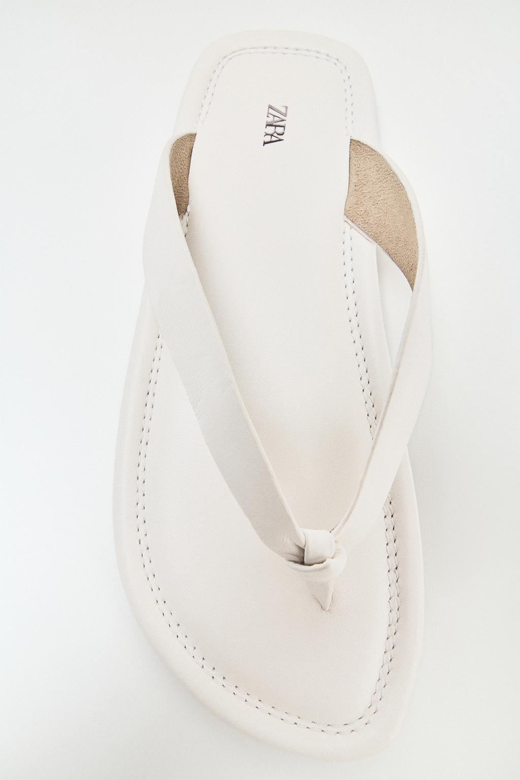 FLAT LEATHER SANDALS