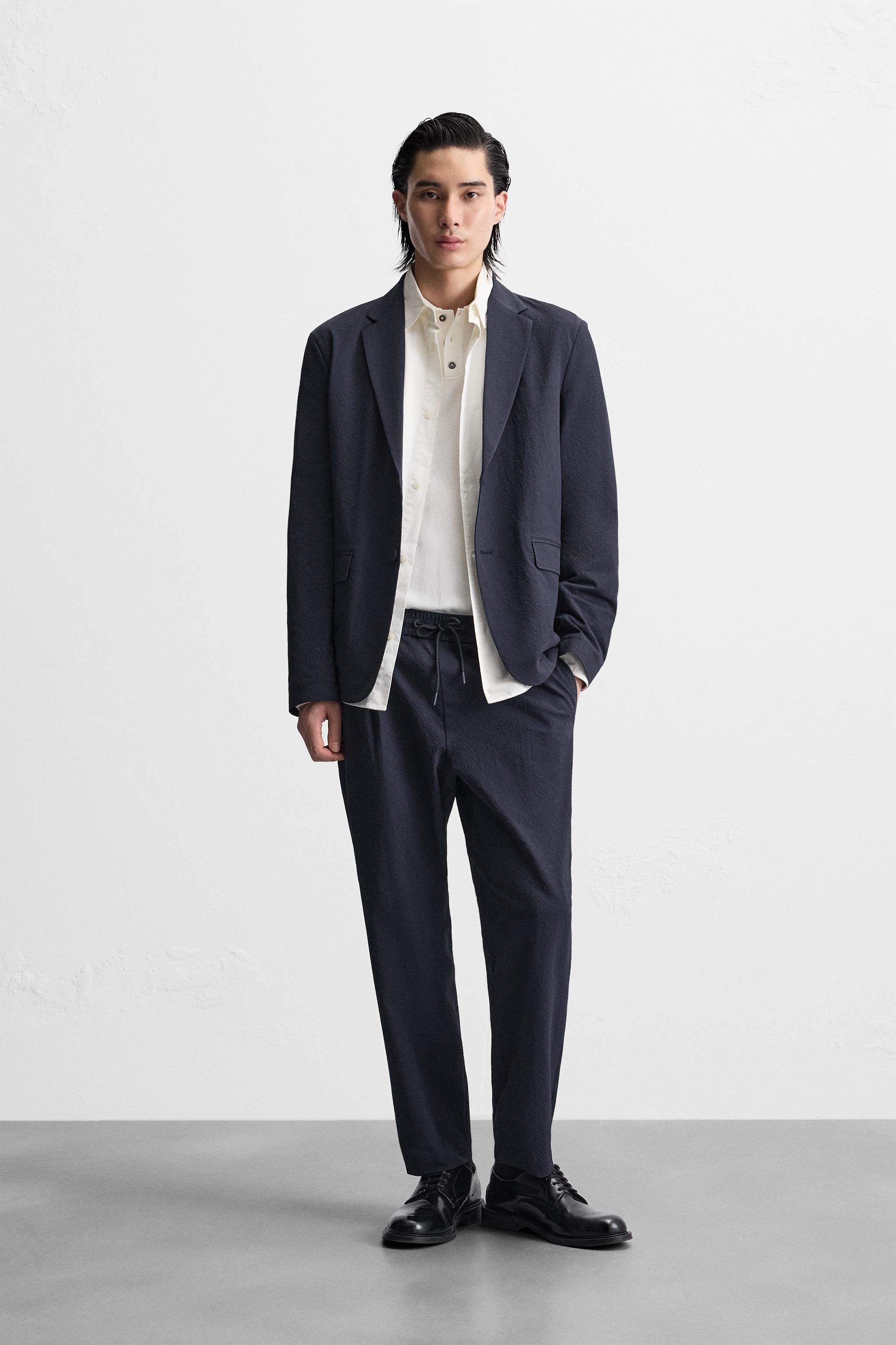 ZARA スリーピース セットアップスーツ ネイビー