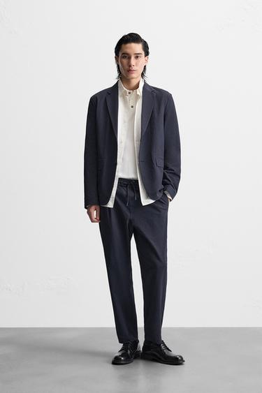 Zara 休閒版泡泡紗西裝套裝 - 顏色 3